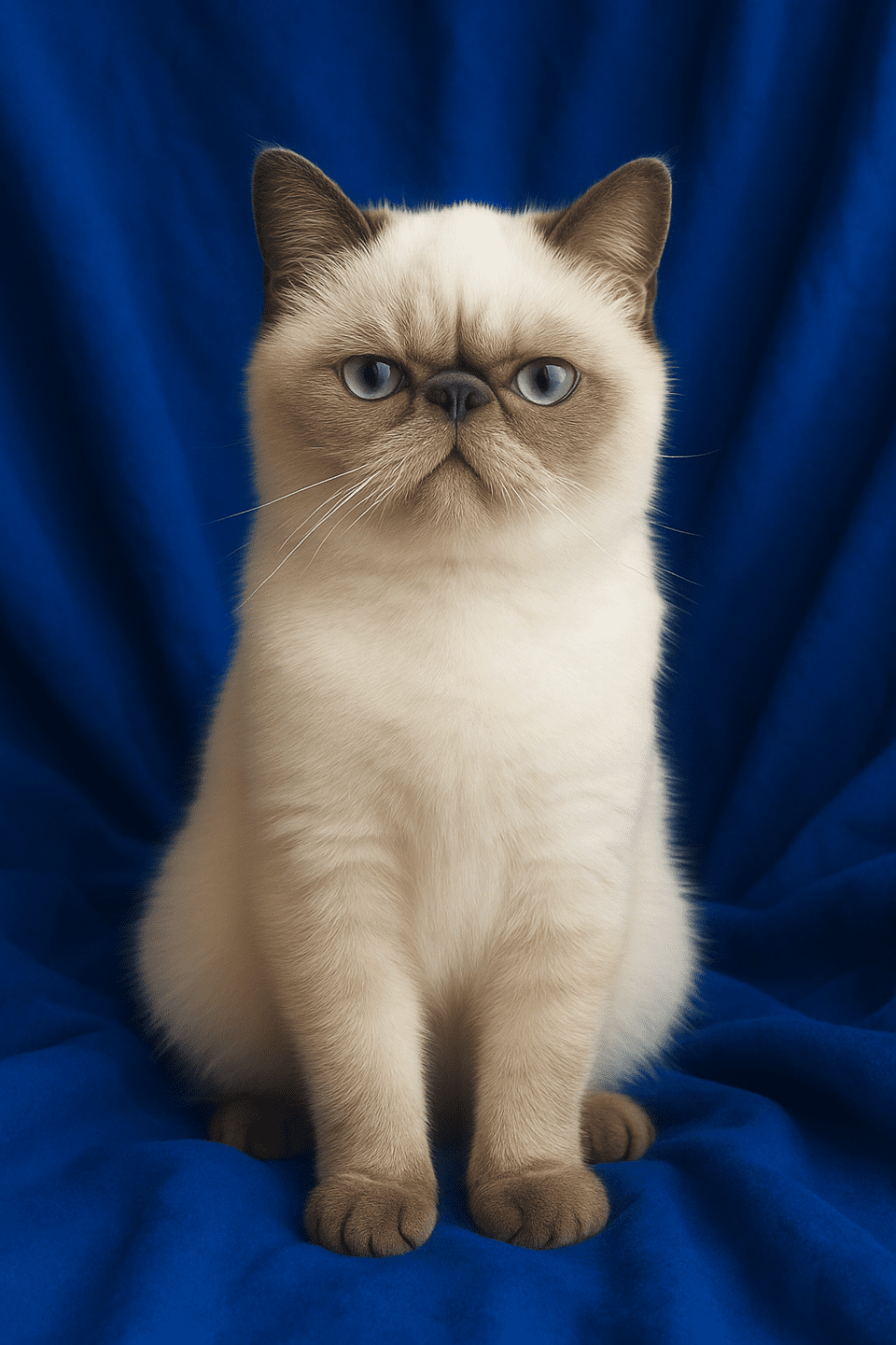chat Exotic Shorthair blue point For Good Time Vegvisir For Good Time Cattery blue point