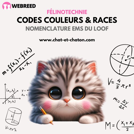 Codes race et codes couleur du chat
