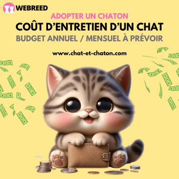 Adopter un chaton : Coût d'entretien d'un chat de race