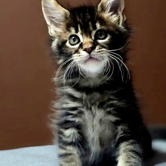 chaton Maine coon brown blotched tabby Balisto Elevage de maine coon L'Or sauvage brown blotched tabby