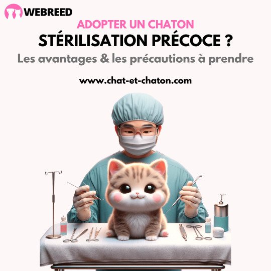 Stérilisation précoce chez le chat et en élevage félin. Y'a t il un — free download